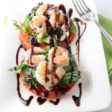 Caprice Salad with Shrimp